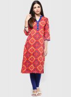 Shree Red Printed Kurta