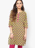 Shree Yellow Printed Kurtis