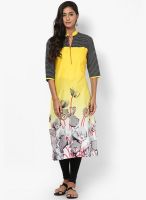 Shree Yellow Printed Kurtis