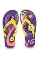 Sole Threads Purple Flip Flops