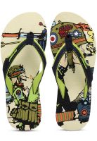 Sole Threads Tank Girl Cream Flip Flops