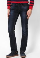 Spykar Blue Low Rise Narrow Fit Jeans