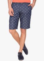 The Indian Garage Co. Printed Blue Shorts