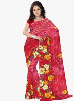 Triveni Sarees Red Printed Saree