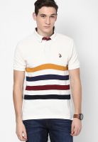 U.S. Polo Assn. Off White Polo T-Shirt