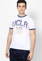 Ucla White Crew Neck T Shirt