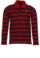 United Colors of Benetton Maroon Polo T-Shirt