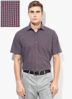 Van Heusen Wine Slim Fit Formal Shirt