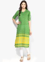 Vedic Green Printed Kurtis