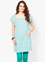 W White Printed Kurtis