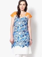 W White Printed Kurtis