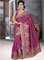 Xclusive Chhabra Mauve Embellished Saree