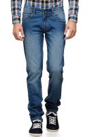 Yepme Blue Solid Regular Fit Jeans