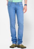 Yepme Blue Solid Slim Fit Jeans