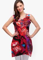 Yepme Maroon Printed Kurti