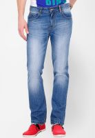 Yepme Washed Blue Regular Fit Jeans