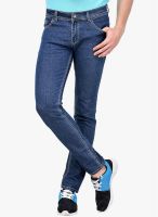 Yepme Washed Blue Slim Fit Jeans