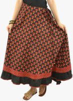 9rasa Black Flared Skirt