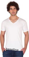 Anger Beast Printed Men's V-neck White T-Shirt