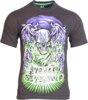 Avenster Graphic Print Men's Round Neck Black T-Shirt