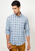 Basics Blue Casual Shirts