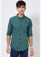 Basics Green Casual Shirts