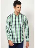 Basics Green Casual Shirts