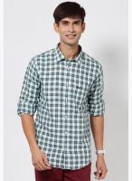 Basics Green Casual Shirts