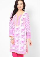 Biba Cotton Pink Kurti