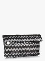 Dorothy Perkins Black Sequined Foldover Clutch