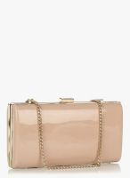 Dune Barley Pink Leather Clutch