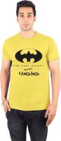 Enquotism Printed Men's Round Neck Yellow T-Shirt
