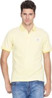 Fort Collins Solid Men's Polo Neck Yellow T-Shirt