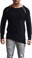 FugazeeLifestyle Solid Men's Round Neck Reversible Black T-Shirt