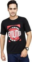 Fundoo-T Printed Men's Round Neck Black T-Shirt