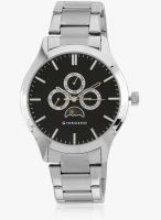 Giordano 60076-11 Silver/Black Analog Watch