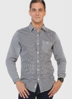 Globus Black Check Regular Fit Casual Shirt