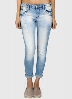Go Fab Blue Solid Jeans