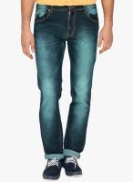 High Star Washed Blue Slim Fit Jeans