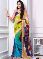 Hypnotex Multicoloured Embroidered Saree