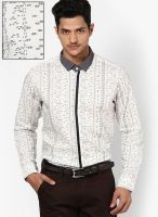 I Know Printed Off White Casual Shirt