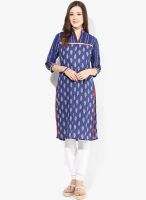 Jaipur Kurti Blue Printed Kurti