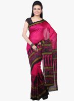Jashn Pink Printed Saree