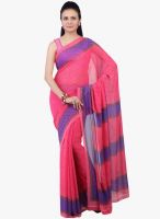 Jashn Pink Printed Saree