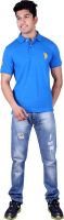 Jura Polo Solid Men's Polo Neck Blue T-Shirt