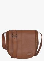 Justanned Tan Leather Sling Bag