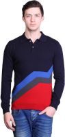 Kalt Self Design Men's Polo Neck Multicolor T-Shirt