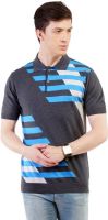 Kalt Self Design Men's Polo Neck Multicolor T-Shirt