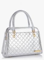 Lino Perros Silver Polyurethane (Pu) Handbag