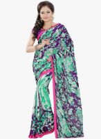Lookslady Green Printed Saree